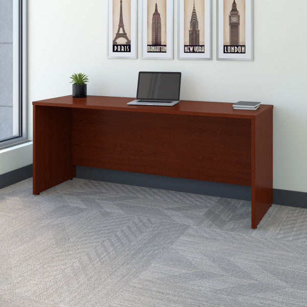 Shop Bush Furniture for you Series C 72W x 24D Credenza Desk 01 WC36726  color mahogany