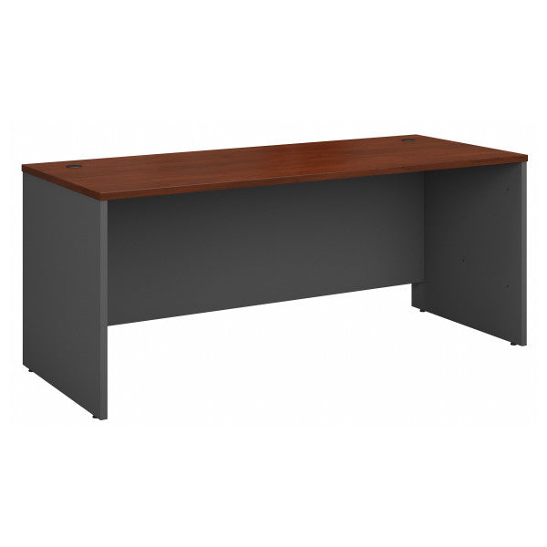 Shop Bush Furniture for you Series C 72W x 30D Office Desk 02 WC24436  color hansen cherry graphite gray