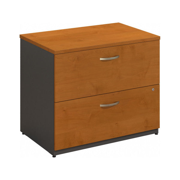 Shop Bush Furniture for you Series C Lateral File Cabinet 02 WC72454CSU  color natural cherry graphite gray