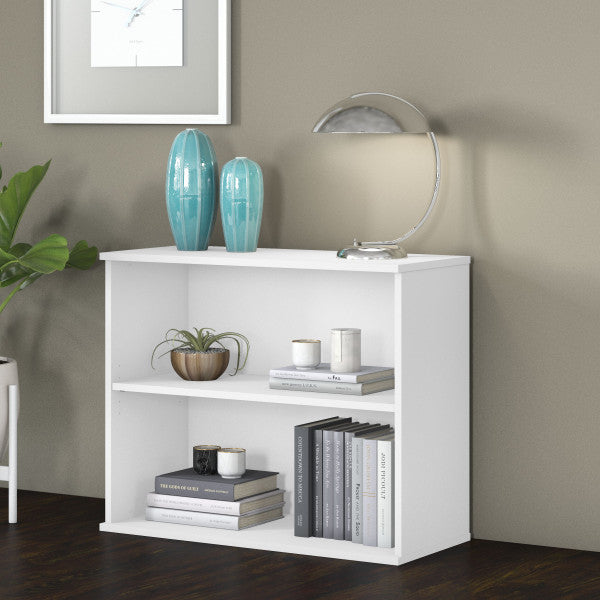 Shop Bush Furniture for you Small 2 Shelf Bookcase 01 BK3036WH  color white