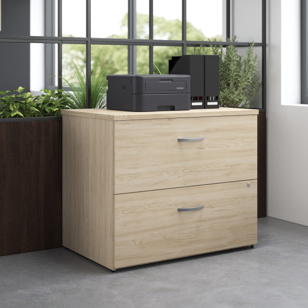 Shop Bush Furniture for you Studio C 2 Drawer Lateral File Cabinet 01 SCF136NESU  color natural elm