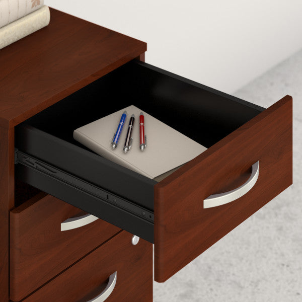 Shop Bush Furniture for you Studio C 3 Drawer Mobile File Cabinet 07 SCF216HCSU  color hansen cherry