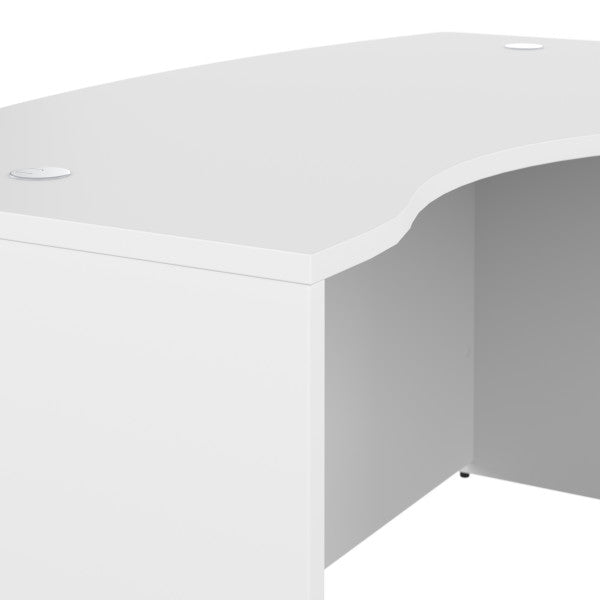 Shop Bush Furniture for you Studio C 60W x 43D Right Hand L-Bow Desk Shell 08 SCD560WH  color white