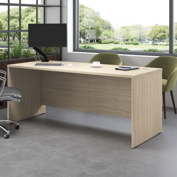 Shop Bush Furniture for you Studio C 72W x 30D Office Desk 01 SCD272NE  color natural elm