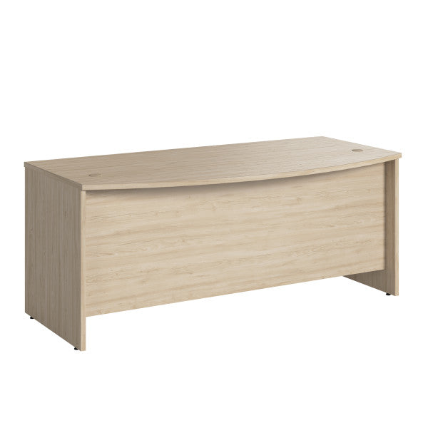 Shop Bush Furniture for you Studio C 72W x 36D Bow Front Desk 02 SCD172NE  color natural elm