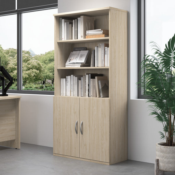 Shop Bush Furniture for you Studio C Tall 5 Shelf Bookcase 05 SCB136NE  color natural elm