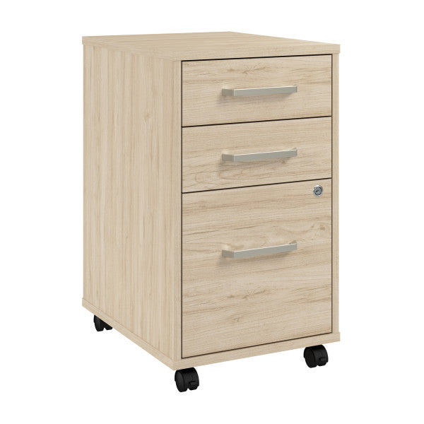 Shop Bush Furniture for you Vista 3 Drawer Mobile File Cabinet 02 VSF116NESU  color natural elm