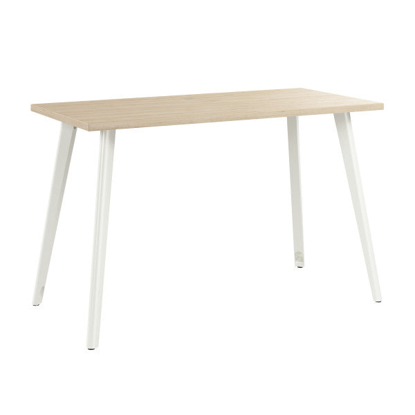 Shop Bush Furniture for you Vista 48W x 24D Computer Desk with Splayed Metal Legs 02 VSD148NE  color natural elm