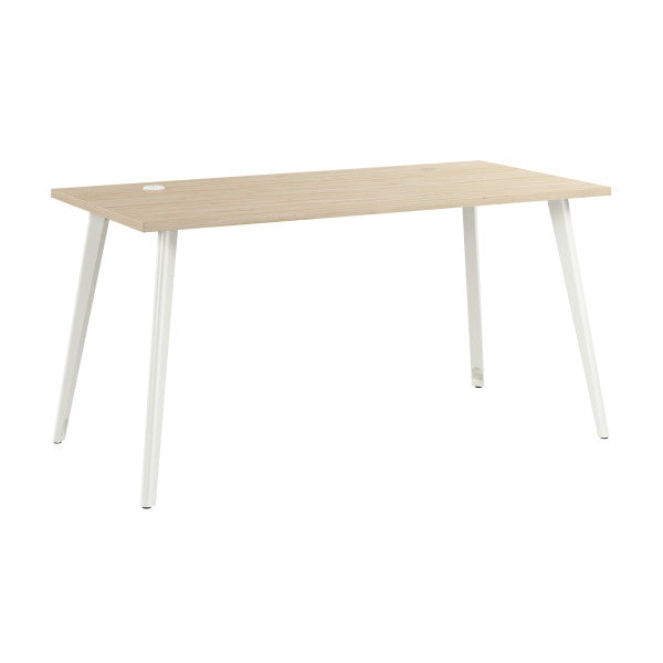 Shop Bush Furniture for you Vista 60W x 30D Computer Desk with Splayed Metal Legs 02 VSD160NE  color natural elm