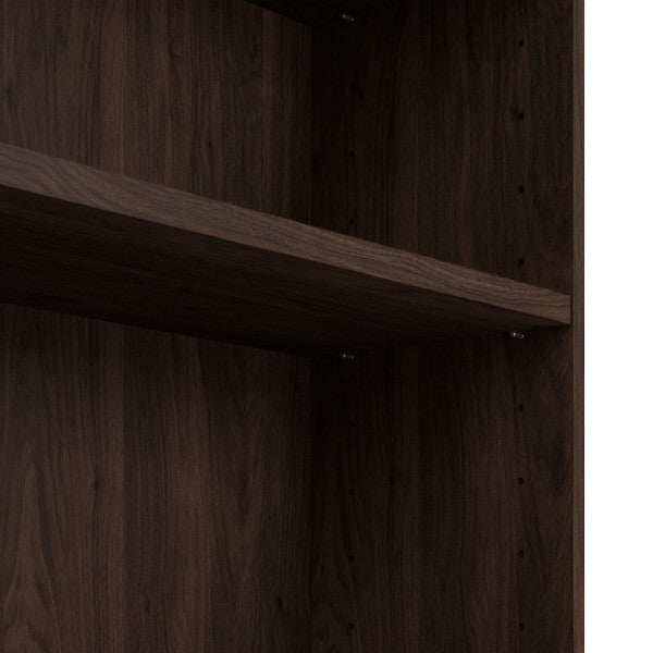 Shop Bush Furniture for you Vista Tall 5 Shelf Bookcase 07 VSB12453-Z  color black walnut